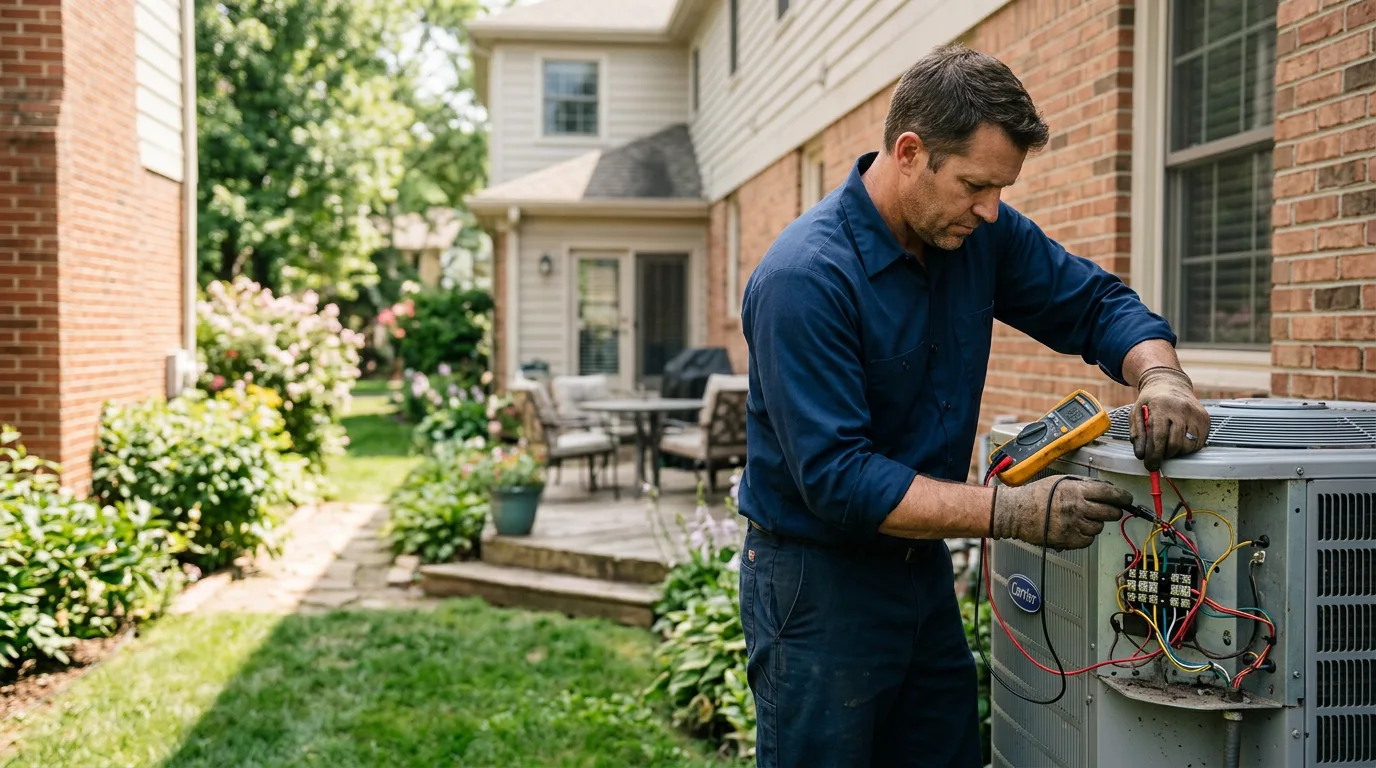 HVAC technician working near Sedalia, KY